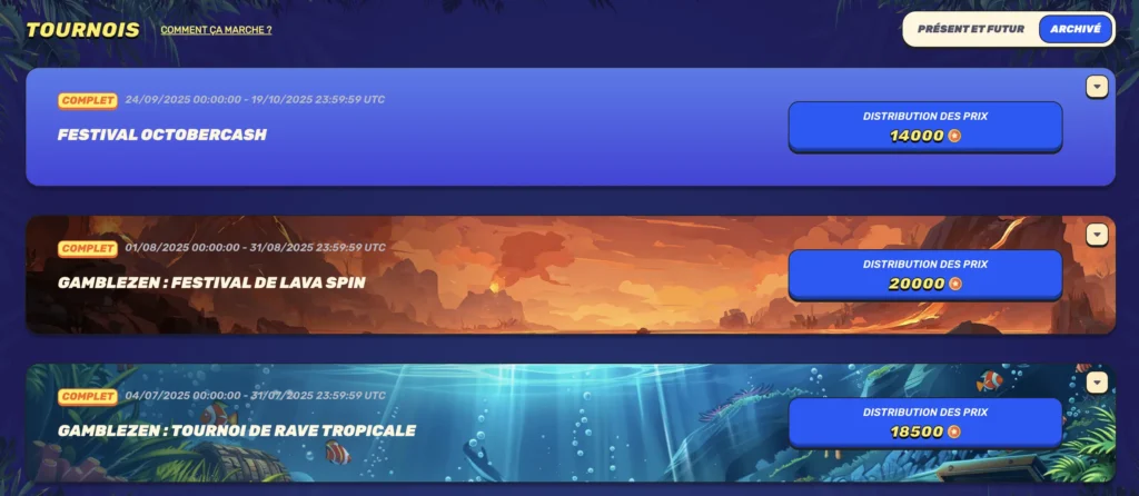 Gamblezen Tournois
